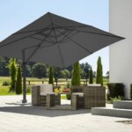 Schneider - Umbrella Rhodos Grande Cantilever Parasol Anthracite Approx. 400 x 300